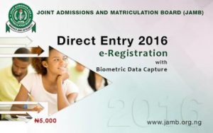 Jamb direct entry form